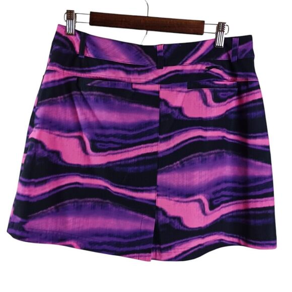 SLAZENGER Women's Golf Skirt Tie Dye Pink Purple Women Size 8 Button Pocket EUC - Picture 4 of 9